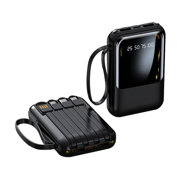 10000mAh Stylish Power Bank With Charging Cable