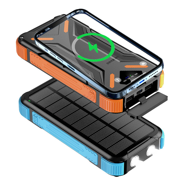 Three-Proof Outdoor Wireless Solar Power Bank 20000mAh