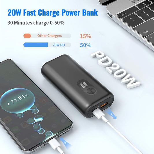 PD 20W Fast Charging Mini Power Bank Portable - FASTSINYO