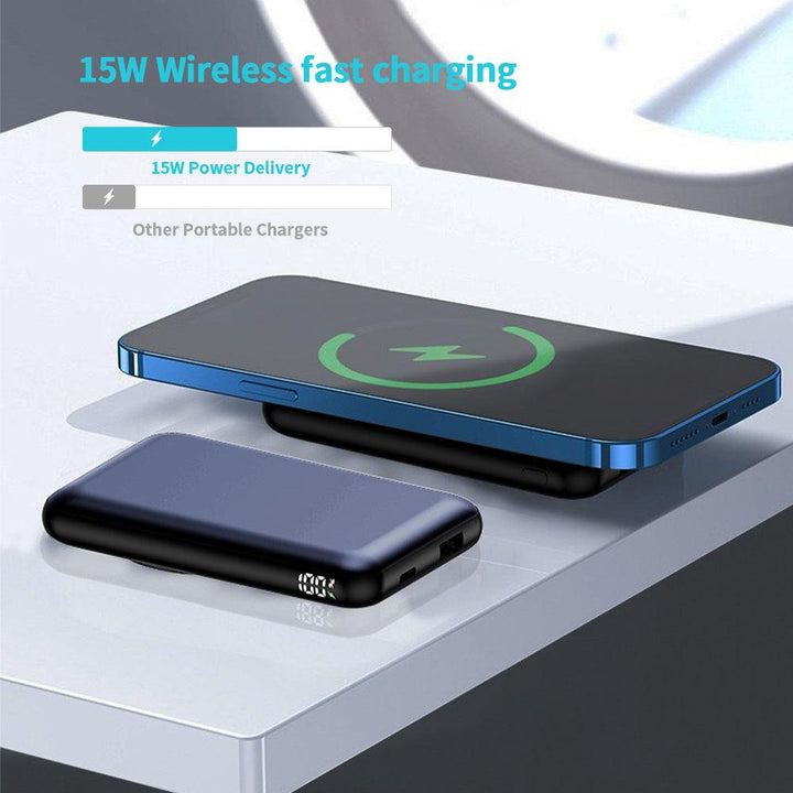 10000mAh Magnetic Wireless Power Bank Large Capacity Portable Batterie Externe - FASTSINYO