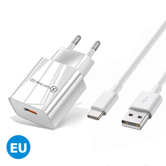 10W USB-C Charging Head With Charging Cable EU Standard