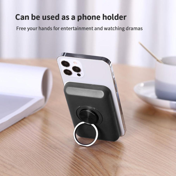 15W Fast Charger Magnetic Wireless Power Bank Portable With Phone Holder - FASTSINYO