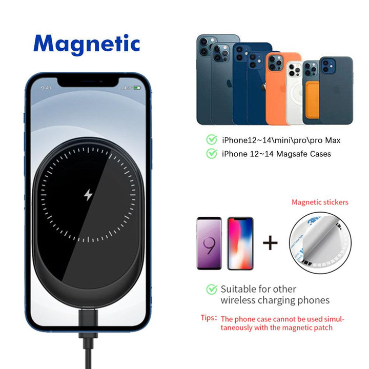 15W Magnetic Wireless Car Air Vent Charger - FASTSINYO