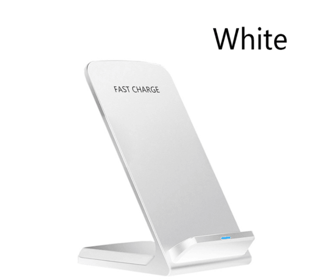15W Vertical Dual Coil Qi Wireless Charger Stand Portrait & Landscape Phone Placement - FASTSINYO