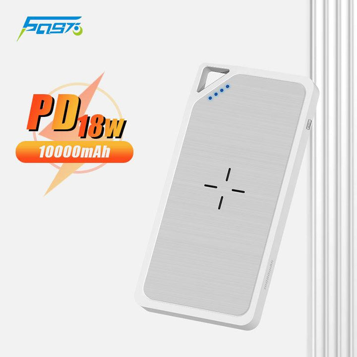 Large capacity power bank portable fast charge 10000mAh 18W led light usb charging - FASTSINYO