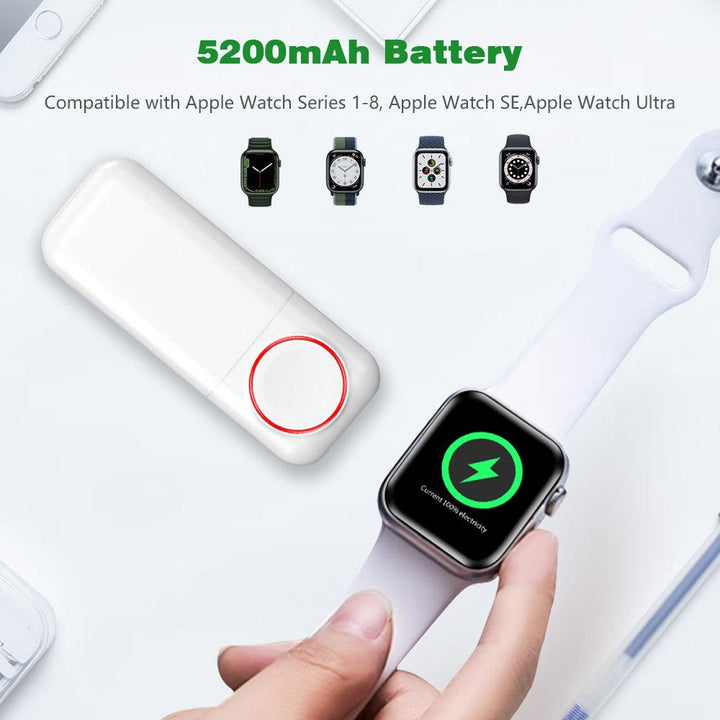 2-in-1 Power Bank Chargers for Iwatch and Phone Portable Charging - FASTSINYO