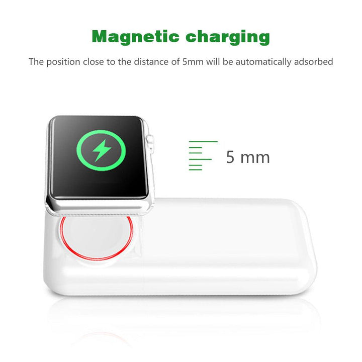 2-in-1 Power Bank Chargers for Iwatch and Phone Portable Charging - FASTSINYO