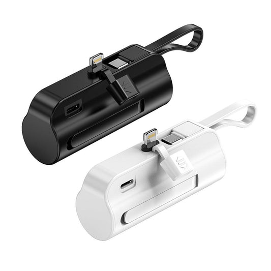 [Wholesale] Mini Power Bank 6000mAh Built in Lighting & USB-C Cable Portable Charging for Iphone Andorid - FASTSINYO