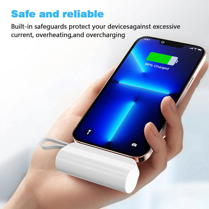 [Wholesale] Mini Power Bank 6000mAh Built in Lighting & USB-C Cable Portable Charging for Iphone Andorid - FASTSINYO