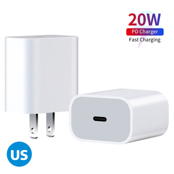 20W PD Fast Charging Single C Port Charger US Standard