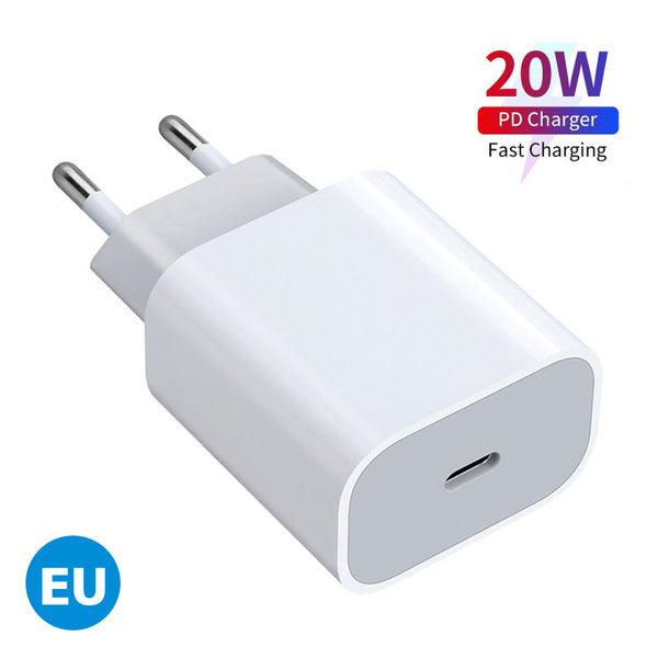 20W PD Fast Charging Single C Port Charger European standard