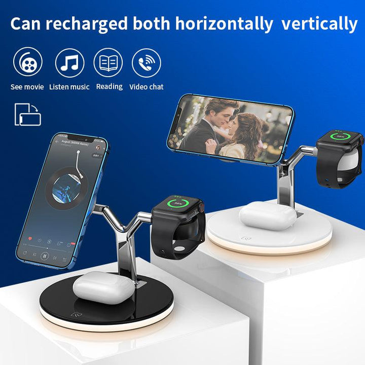 3 in 1 Magnetic Qi Fast Wireless Charger Stand 15W - FASTSINYO