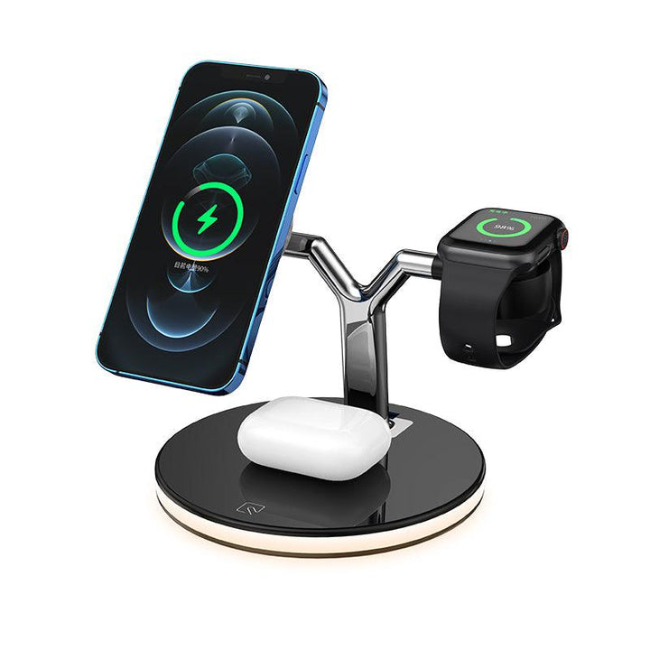 3 in 1 Magnetic Qi Fast Wireless Charger Stand 15W - FASTSINYO
