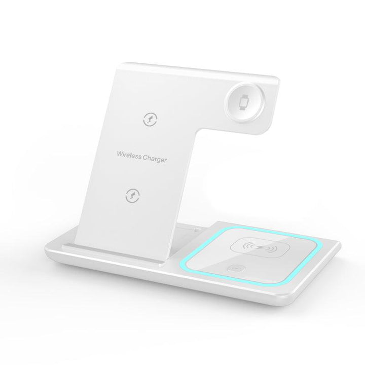 3 in 1 Qi 15W Wireless Charging Stand Night Light Foldable - FASTSINYO