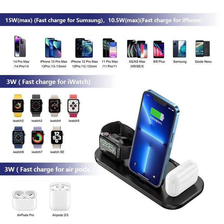 3 in 1 Wireless Charging Dock Foldable - FASTSINYO