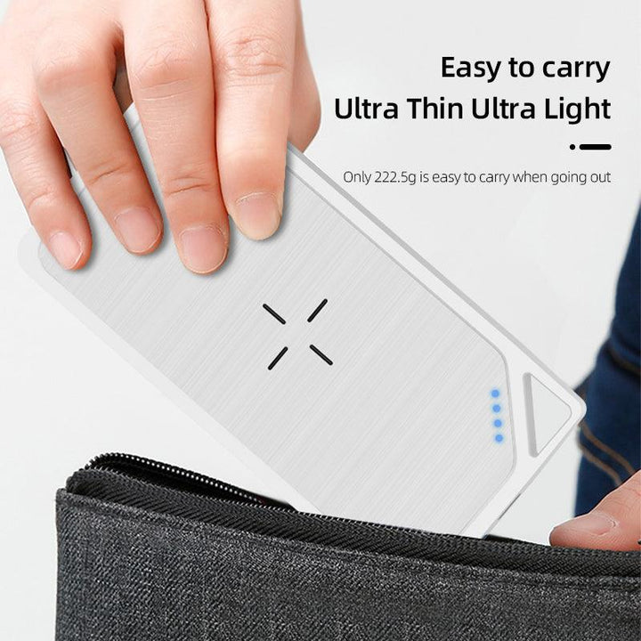 Large capacity power bank portable fast charge 10000mAh 18W led light usb charging - FASTSINYO