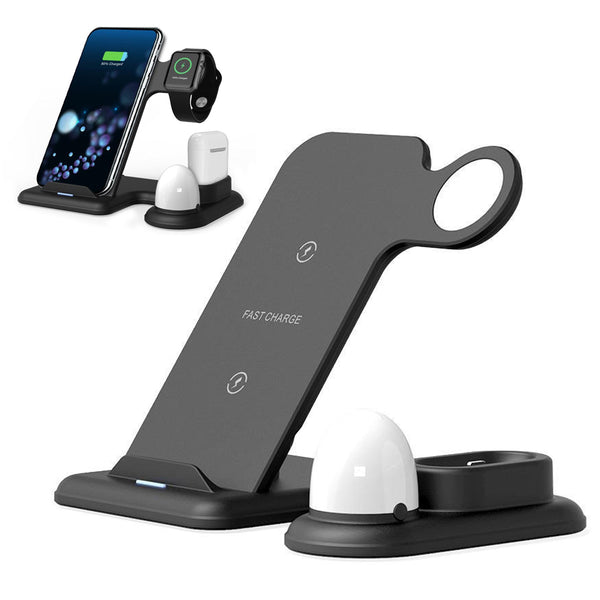 Multifunction 4 in 1 Night Light Wireless Charger Station