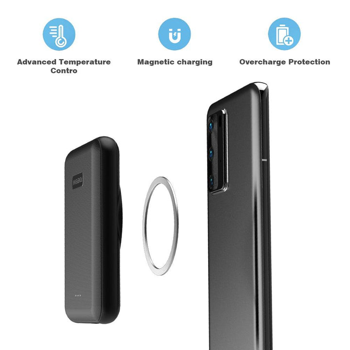 5000mAh Magnetic Wireless Power Bank Portable Charger - FASTSINYO