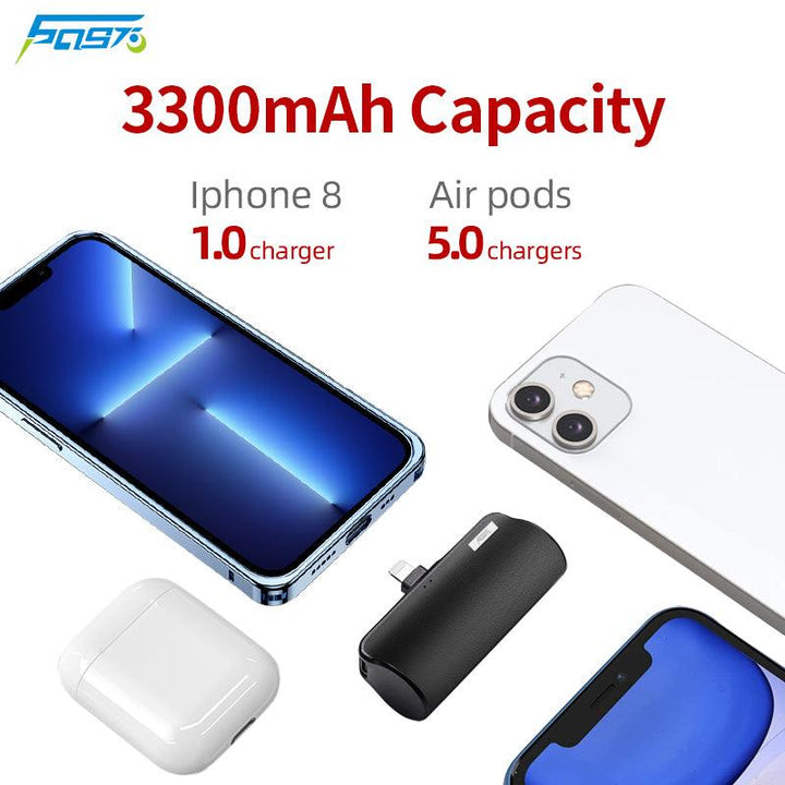 [Wholesale] Mini Power Bank External Battery Pack Portable Charing - FASTSINYO