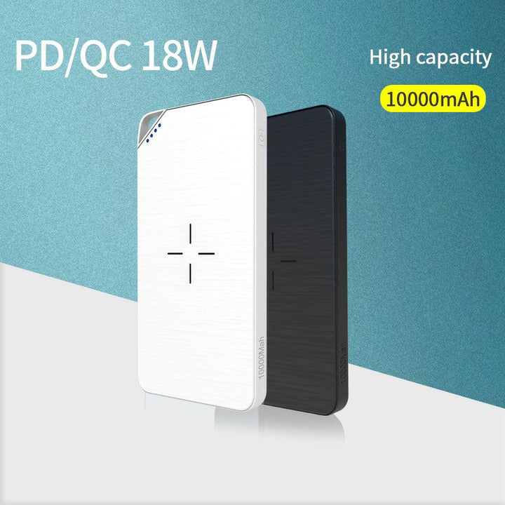 Large capacity power bank portable fast charge 10000mAh 18W led light usb charging - FASTSINYO