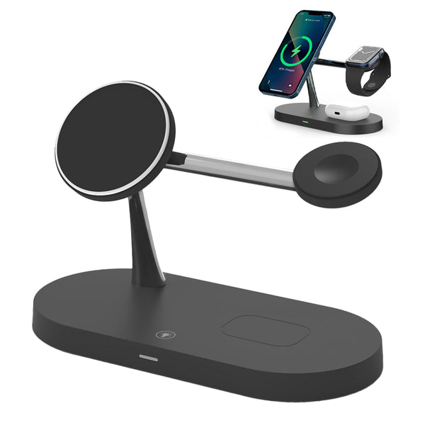 5 in 1 Magnetic Wireless Charger Stand Adjustable Night Light
