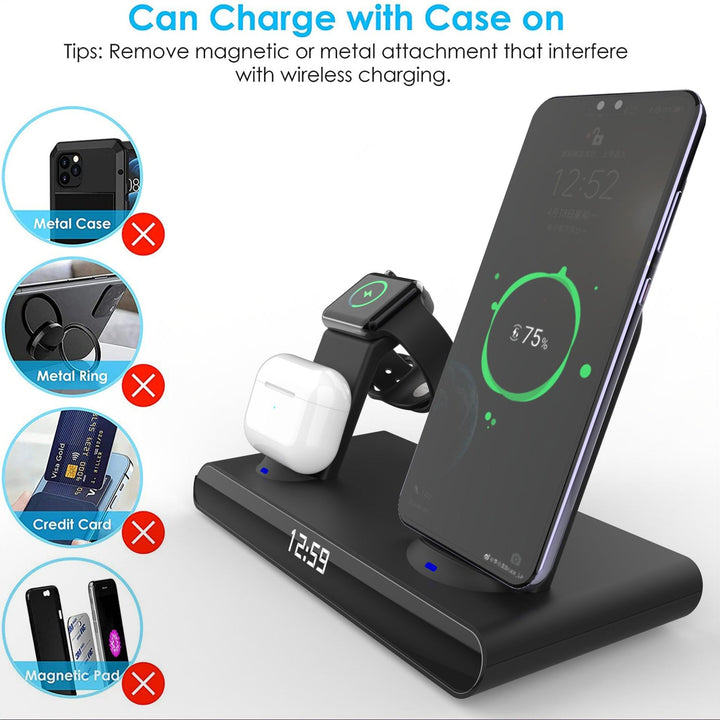 Multifunctional 3-in-1 Desktop Wireless Charger - FASTSINYO