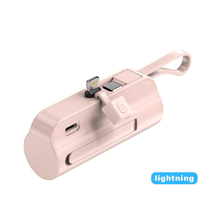 [Wholesale] Mini Power Bank 6000mAh Built in Lighting & USB-C Cable Portable Charging for Iphone Andorid - FASTSINYO