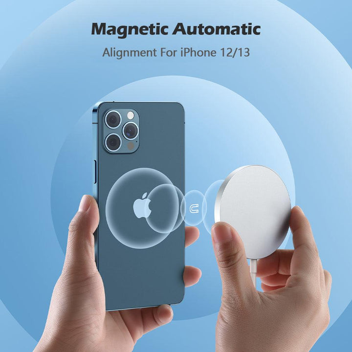 Mini Ultra Thin Magnetic Wireless Fast Charging Pad for iphone 12 13 14 series - FASTSINYO