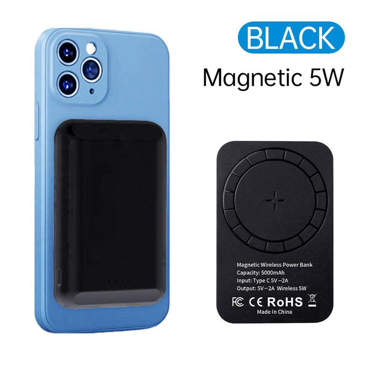 [Wholesale] Magnetic Wireless Power Bank 5000mAh Portable Charger - FASTSINYO