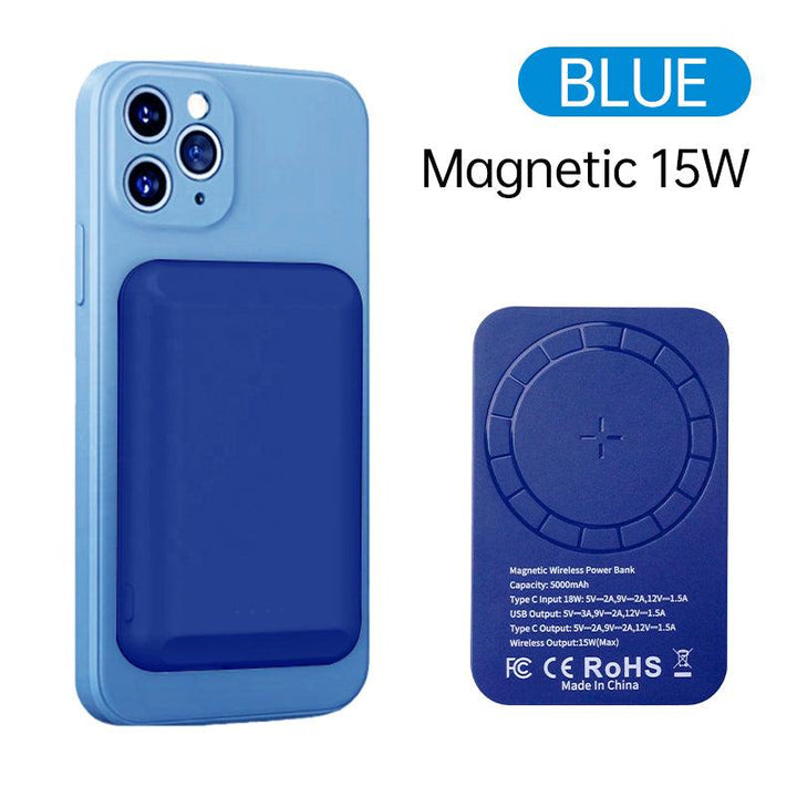 Portable Magnetic Wireless Power Bank 15W Fast Charging 5000mAh - FASTSINYO