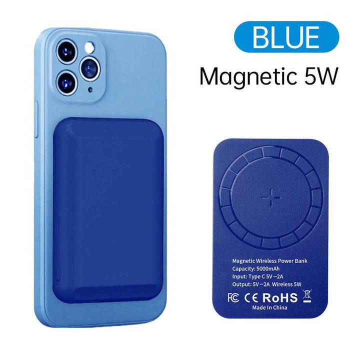 [Wholesale] Magnetic Wireless Power Bank 5000mAh Portable Charger - FASTSINYO