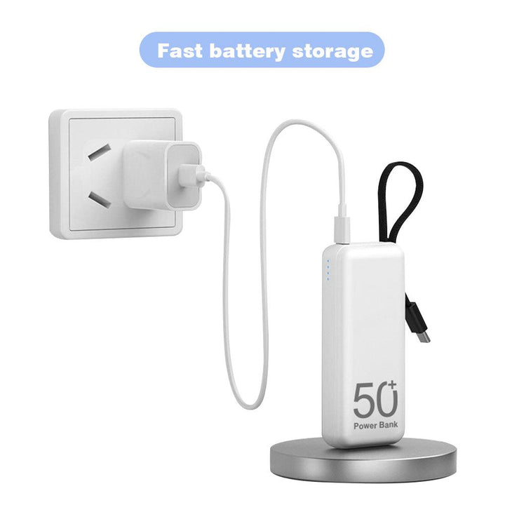 [Wholesale] Portable Power Bank Mini Comes With Charging Cable Lanyard - FASTSINYO