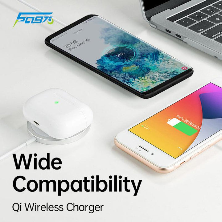 Magnetic Wireless Charging Pad With Type C Cable For Airpods iphone - FASTSINYO