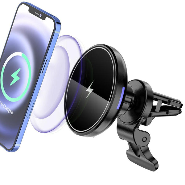 Round Acrylic Magnetic Car Wireless Charger - FASTSINYO