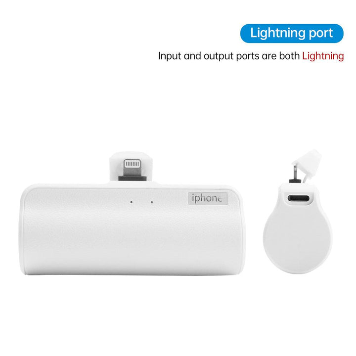 [Wholesale] Mini Power Bank 5000mAh Free Cable Charging Battery Pack Wireless - FASTSINYO