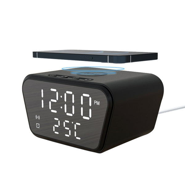 Electronic clock desktop wireless charging