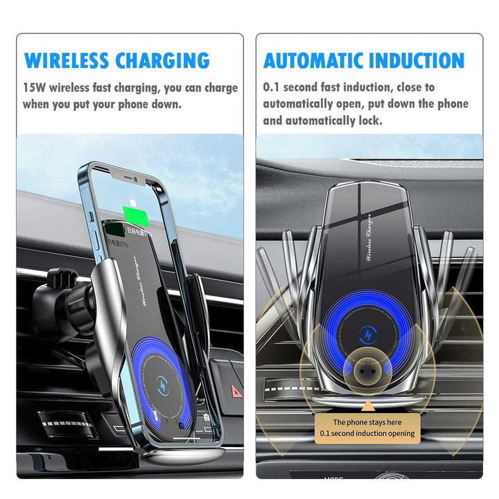 Infrared Induction Car Wireless Charger Automatic Clamping - FASTSINYO