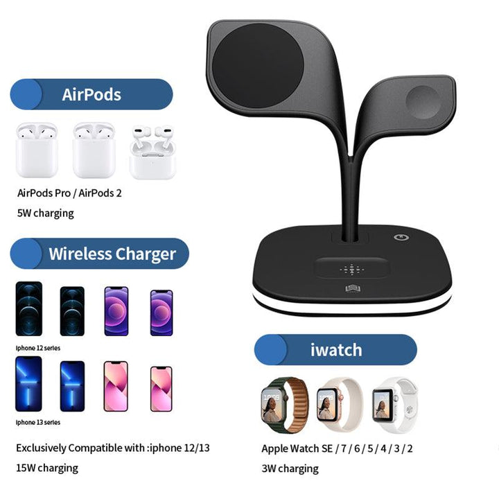 Magnetic 3 in 1 Wireless Charger - FASTSINYO