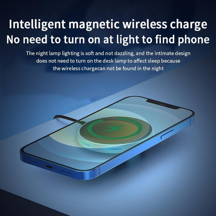Magnetic Wireless Charger Pads LED Light for iphone 14 Magsafe Portable Charging - FASTSINYO