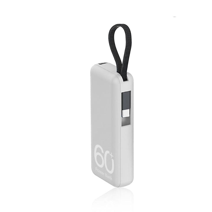 [Wholesale] Portable Power Bank Mini Comes With Charging Cable Lanyard - FASTSINYO